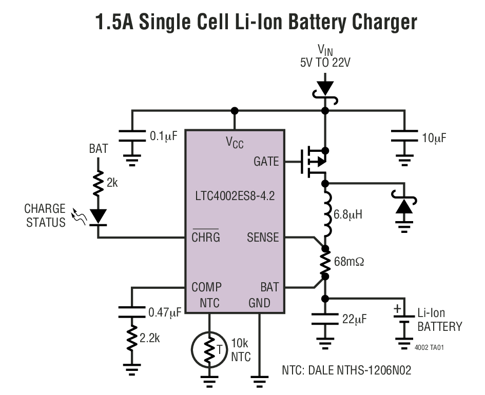 LTC4002-4.2Ӧͼһ